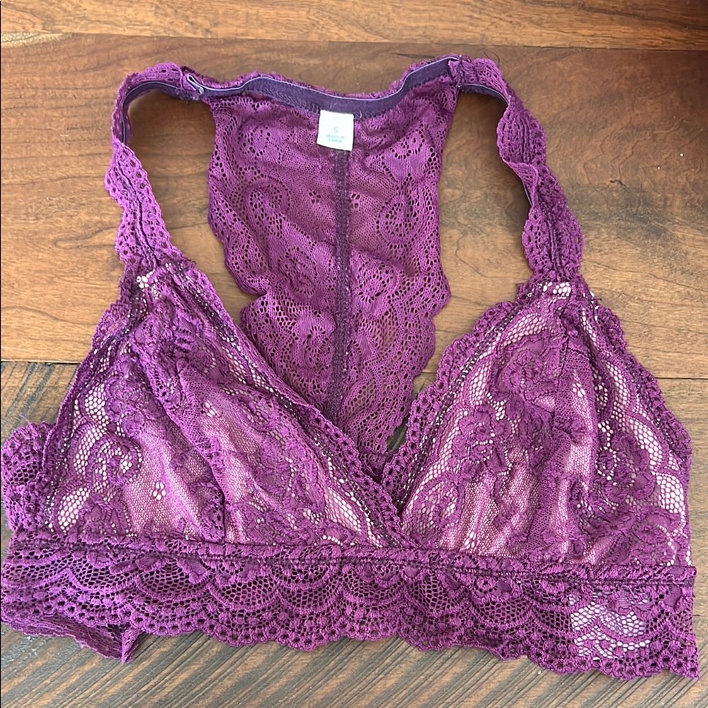 Lace Bralette in Purple